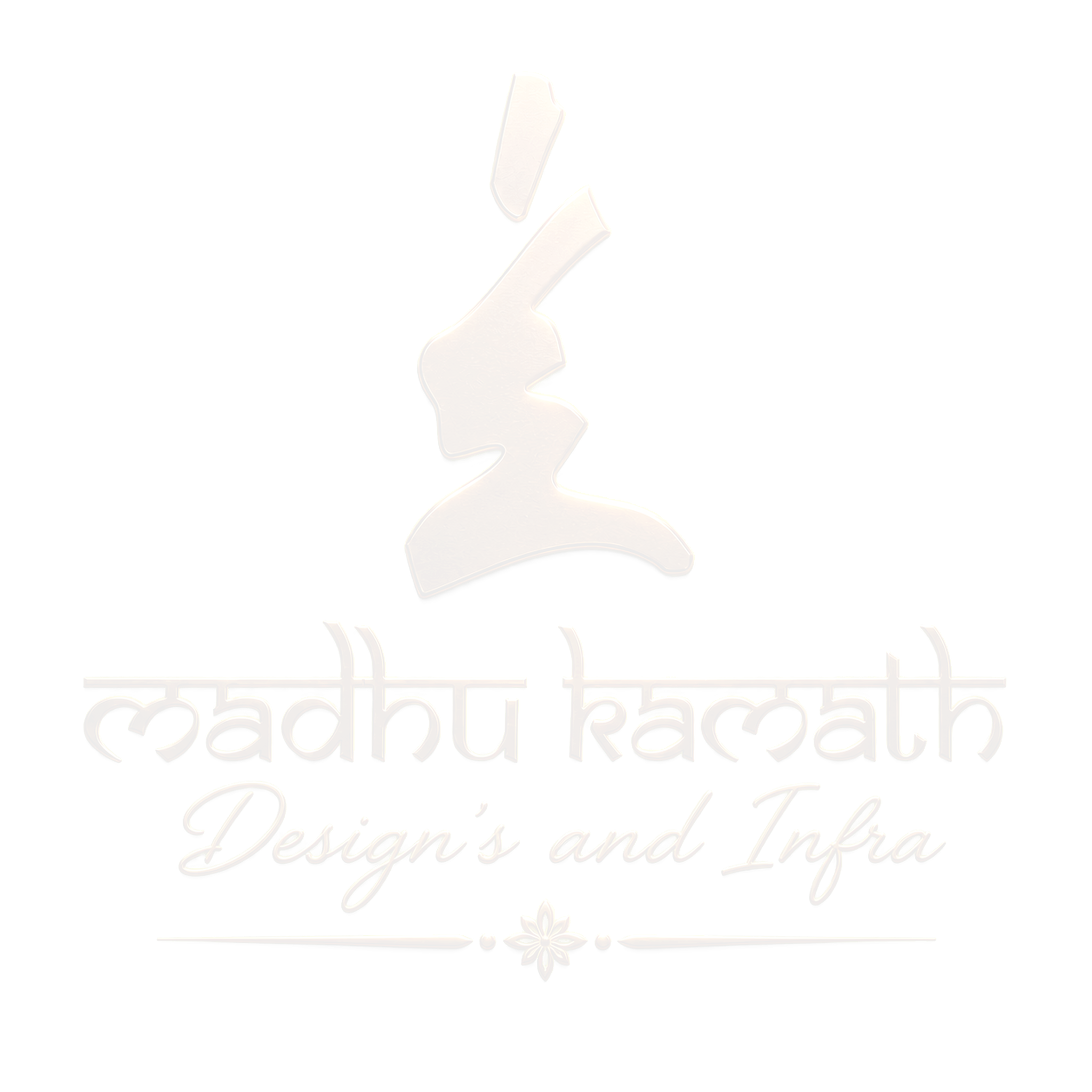Madhu Kamath — Designs and Infra gold logo